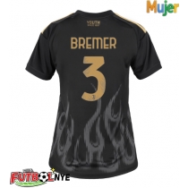 Camiseta Juventus Gleison Bremer #3 Tercera Equipación para mujer 2026-27 manga corta
